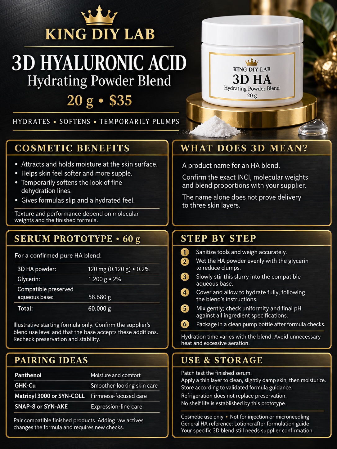 3D Hyaluronic Acid product information