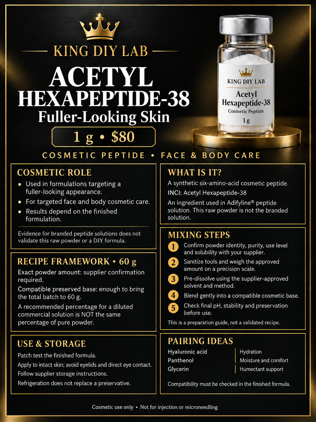 Acetyl Hexapeptide-38 product information